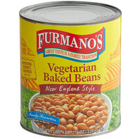 Furmano's #10 Can New England Style Vegetarian Baked Beans - 6/Case