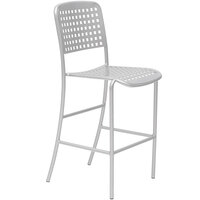 Wabash Valley HAB121P Hanna Collection Gray Square Perforated Bar Chair