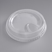 Choice 32 oz. Clear Sip-Through Lid with Extra-Wide Opening - 500/Case