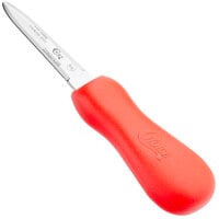 Choice 3 inch Boston Style Oyster Knife with Red Hourglass Handle