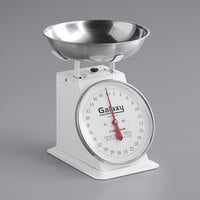 Galaxy 50 lb. Mechanical Portion Control Scale with Removable Stainless Steel Bowl