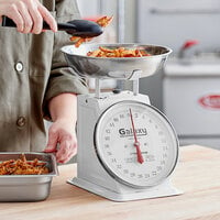 Galaxy 50 lb. Mechanical Portion Control Scale with Removable Stainless Steel Bowl