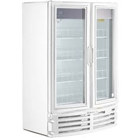 Beverage-Air MT21-1W Marketeer 39 3/16 inch White Refrigerated Glass Door Merchandiser with LED Lighting
