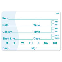 DayMark 113390C DissolveMark 2" x 3" Dissolvable Food Rotation Labels - 24/Case