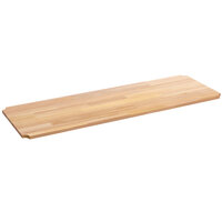Regency Hardwood Cutting Board Insert for Wire Shelving - 24 inch x 72 inch x 1 inch