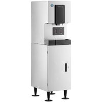 Hoshizaki DCM-271BAH-OS Opti-Serve Air Cooled Countertop Ice Maker and Water Dispenser with SD-271 Stand - 257 lb. Per Day, 10 lb. Storage