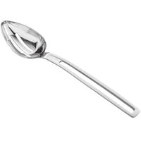 Vollrath 46728 Miramar 2.66 oz. Stainless Steel Open Handle Slotted Oval Serving Spoon