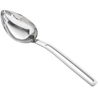 Vollrath 46725 Miramar 6 oz. Stainless Steel Open Handle Solid Oval Serving Spoon