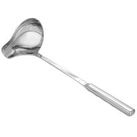 Vollrath 46907 2 oz. One-Piece Stainless Steel Hollow Handle Ladle with Spout