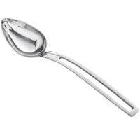 Vollrath 46722 Miramar 2.66 oz. Stainless Steel Open Handle Solid Oval Serving Spoon