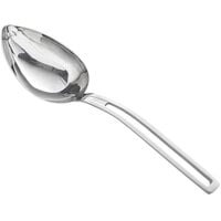 Vollrath 46724 Miramar 8 oz. Stainless Steel Open Handle Solid Oval Serving Spoon