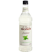 Monin 1 Liter Zero Calorie Natural Sweetener Flavoring Syrup