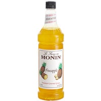 Monin 1 Liter Premium Pineapple Flavoring / Fruit Syrup