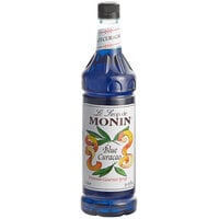Monin 1 Liter Premium Blue Curacao Flavoring Syrup