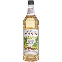 Monin 1 Liter Premium French Vanilla Flavoring Syrup