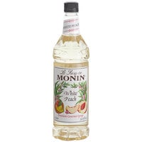 Monin Premium White Peach Flavoring / Fruit Syrup 1 Liter