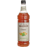 Monin 1 Liter Zero Calorie Natural Caramel Flavoring Syrup