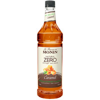 Monin 1 Liter Zero Calorie Natural Caramel Flavoring Syrup