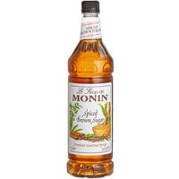 Monin 1 Liter Premium Spiced Brown Sugar Flavoring Syrup