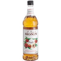 Monin Premium Peach Flavoring / Fruit Syrup 1 Liter