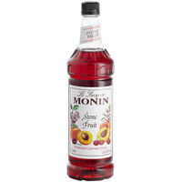 Monin 1 Liter Premium Stone Fruit Flavoring / Fruit Syrup