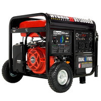 DuroStar DS13000EH Portable 500 CC Dual Fuel Powered Generator with Electric / Recoil Start and Wheel Kit - 13,000/10,500W, 120V/240V