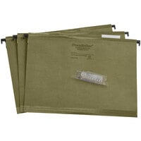 Pendaflex 6152 1/5 SureHook Standard Green Letter Size 1/5 Cut Reinforced Hanging Folder   - 20/Box