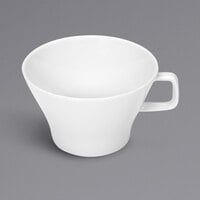 Bauscher by BauscherHepp 445235 Solutions 11.8 oz. Bright White Low Cup with Handle   - 12/Case