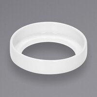 Tafelstern by BauscherHepp T706204 Avantgarde 3 7/16 inch Bright White Porcelain Adapter for Tea Strainer - 12/Case
