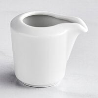 Bauscher by BauscherHepp 464603 Relation Today 1.01 oz. Bright White Porcelain Creamer - 36/Case