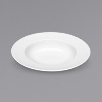 Bauscher by BauscherHepp 460124 Relation Today 9 7/16" Bright White Round Wide Rim Porcelain Deep Plate - 24/Case
