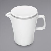 Bauscher by BauscherHepp 444130 Solutions 9.6 oz. Bright White Porcelain Coffee Pot with Lid  - 12/Case