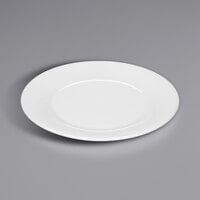 Bauscher by BauscherHepp 430023 Avantgarde 9" Bright White Round Wide Rim Porcelain Plate - 24/Case