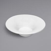 Bauscher by BauscherHepp 430114 Avantgarde 5 1/2" Bright White Round Wide Rim Porcelain Deep Plate - 36/Case