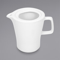 Bauscher by BauscherHepp 444131 Solutions 9.6 oz. Bright White Porcelain Coffee Pot   - 12/Case
