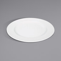 Bauscher by BauscherHepp 460031 Relation Today 12 3/16" Bright White Round Wide Rim Porcelain Plate - 12/Case