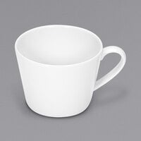Bauscher by BauscherHepp 465180 Relation Today 10.14 oz. Bright White Low Cup with Handle  - 12/Case