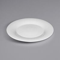 Bauscher by BauscherHepp 430027 Avantgarde 10 5/8" Bright White Round Wide Rim Porcelain Plate - 12/Case