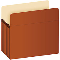 Pendaflex S34G Brown Letter Size 5 1/4 inch Expanding File Pocket - 50/Box