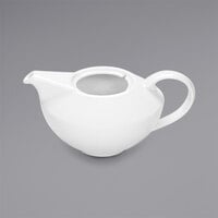 Bauscher by BauscherHepp 464381 Relation Today 27.05 oz. Bright White Porcelain Teapot - 6/Case