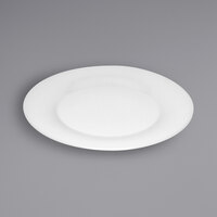 Bauscher by BauscherHepp 430029 Avantgarde 11 7/16" Bright White Round Wide Rim Porcelain Plate - 12/Case