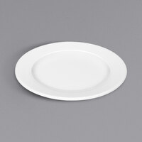 Bauscher by BauscherHepp 460016 Relation Today 6 5/16" Bright White Round Wide Rim Porcelain Plate - 36/Case