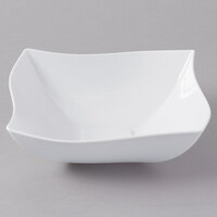 Fineline Wavetrends 128-WH White Plastic Serving Bowl 128 oz. - 25/Case