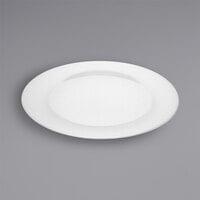 Bauscher by BauscherHepp 430032 Avantgarde 12 5/8" Bright White Round Wide Rim Porcelain Plate - 12/Case