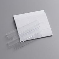 Pendaflex 431/2 3 1/2 inch Wide Clear 1/3 Cut Plastic Insertable Hanging File Folder Tab - 25/Pack
