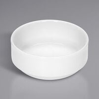 Bauscher by BauscherHepp 465710 Relation Today 6.09 oz. Bright White Round Porcelain Butter Dish - 36/Case