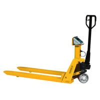 Wesco Industrial Products 272936 5000 lb. Battery Powered Scale Pallet Truck with 27 1/2 inch x 47 1/2 inch Forks and Mettler Toledo Hawk Indicator