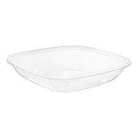 Visions 24 oz. Clear PET Plastic Square Catering / Serving Bowl - 300/Case