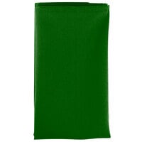 Intedge Kelly Green 65/35 Polycotton Blend Cloth Napkins, 20" x 20" - 12/Pack