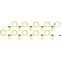 Voltec 08-00190 U-Ground Work Light String with 10 Plastic Cages - 100' 12/3 Cord, 150W Bulb Rating